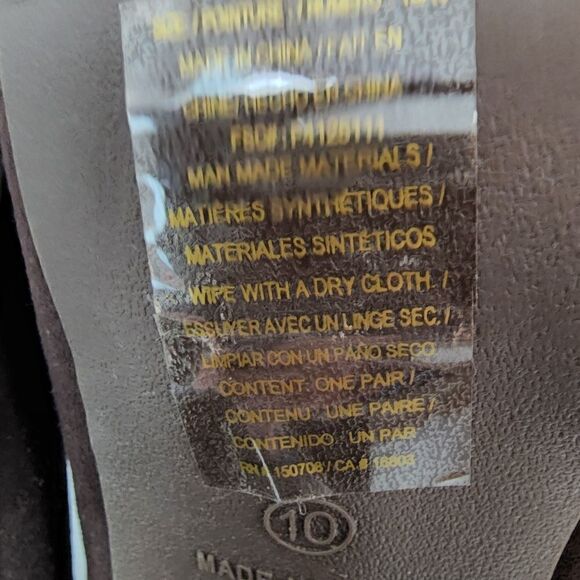 CUSHION WALK BY AVON WOMEN'S ANKLE BOOTS FAUX BROWN SUEDE SIZE 10 - Picture 6 of 7